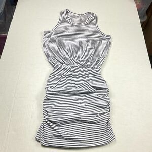 Sundry Womens Tank Wiggle Dress Striped Sleeveless Strethcy Pullover 3 LARGE